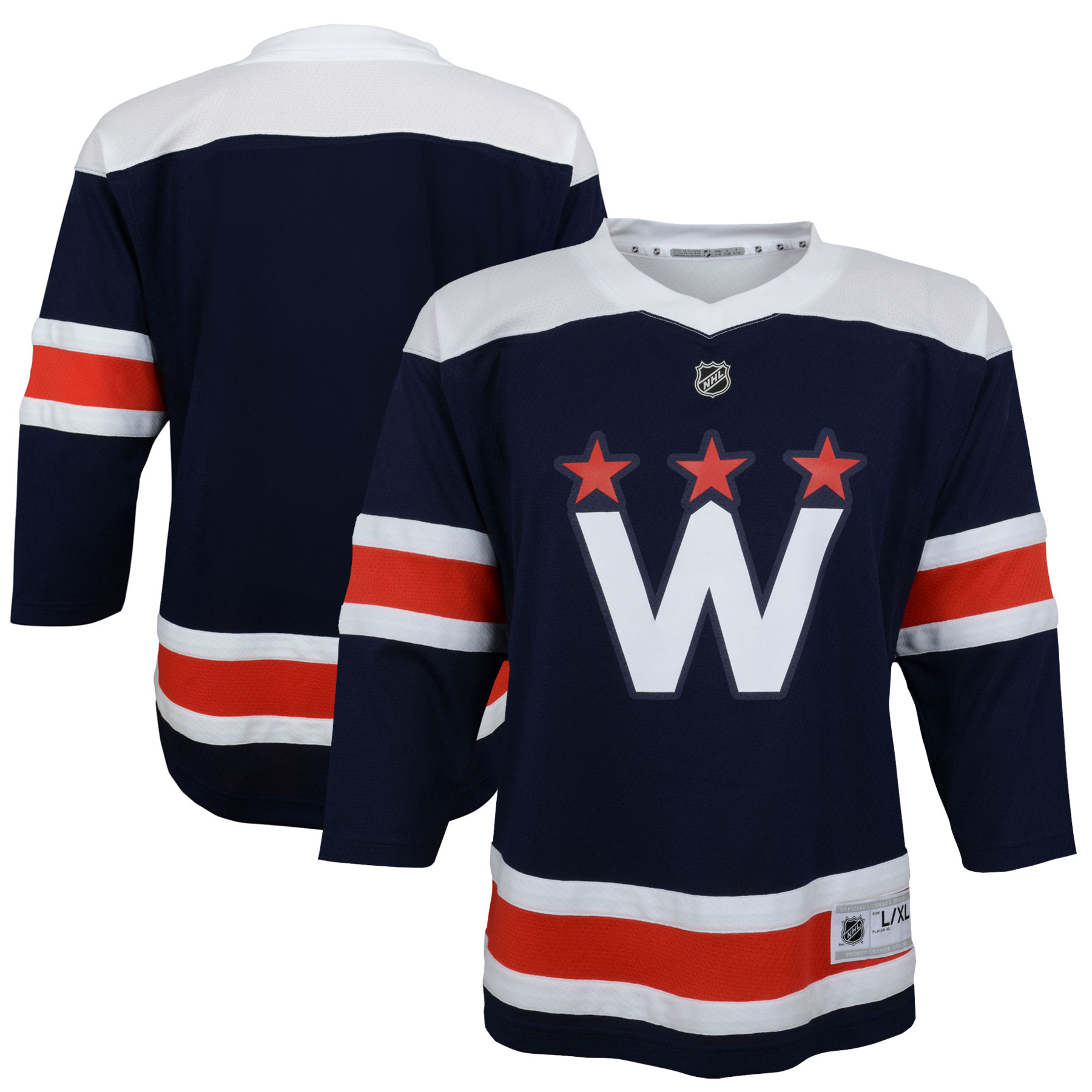 Washington Capitals Youth 2020/21 Alternate Replica Jersey – Navy