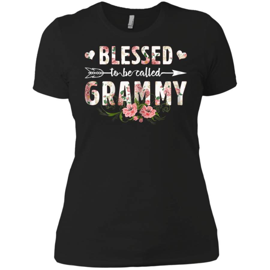 AGR Blessed To Be Called Grammy Flower Ladies T-Shirt