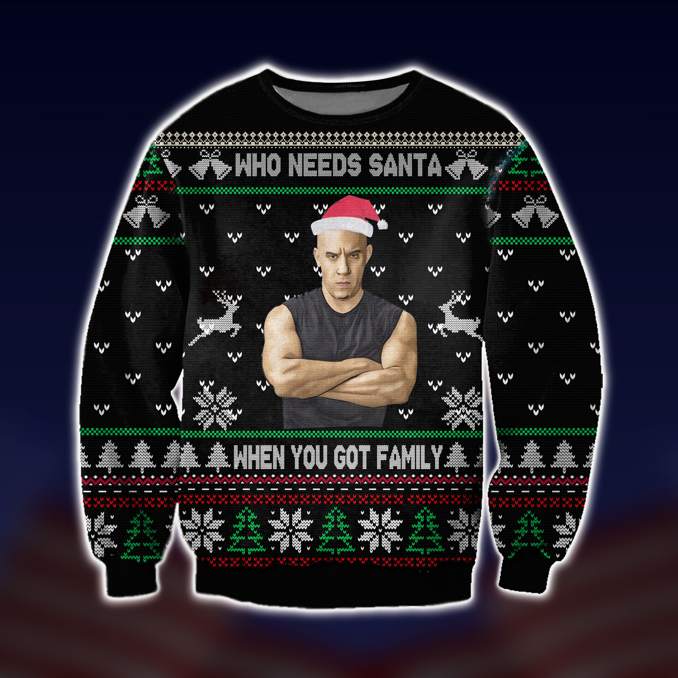 Dominic Toretto You Got Family Fast And Furious Ugly Christmas Sweater