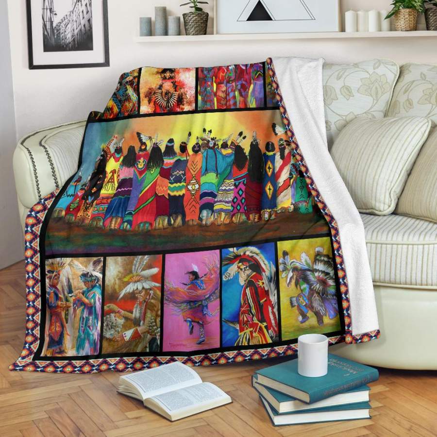 Native American Premium Fleece Blanket