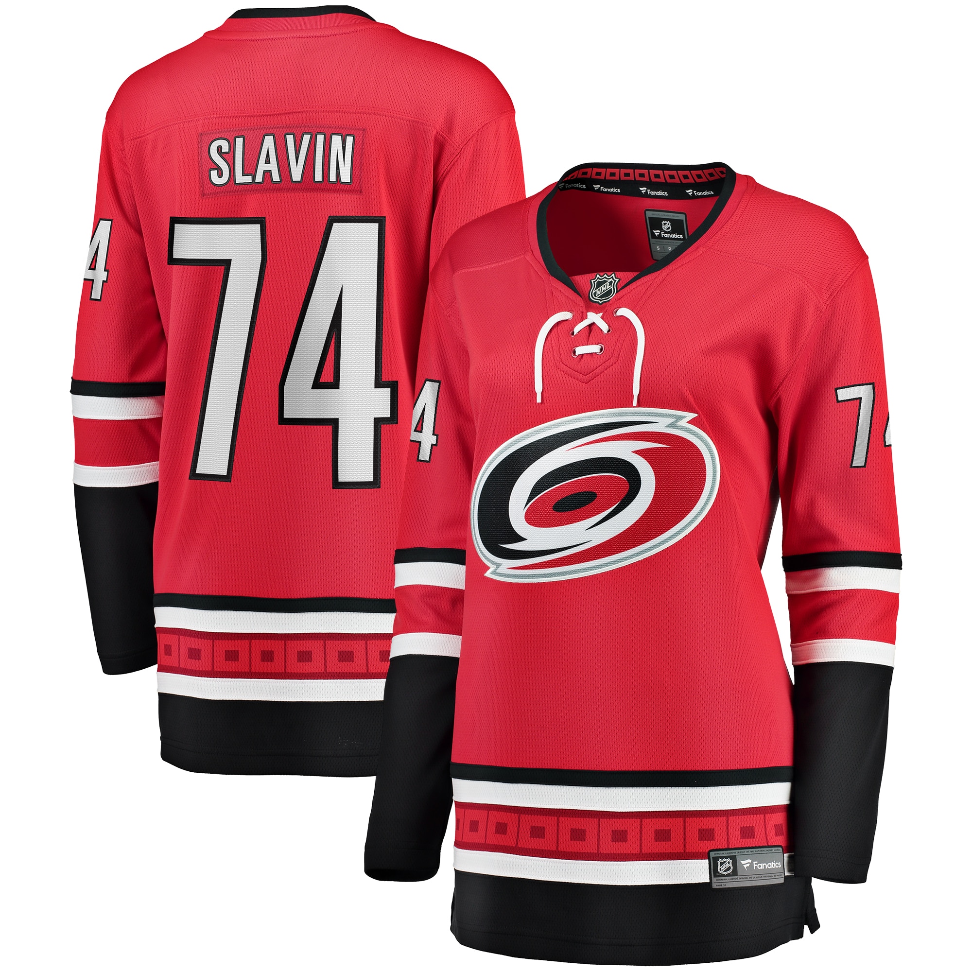 Women's Carolina Hurricanes Jaccob Slavin Red Alternate Breakaway Player Jersey