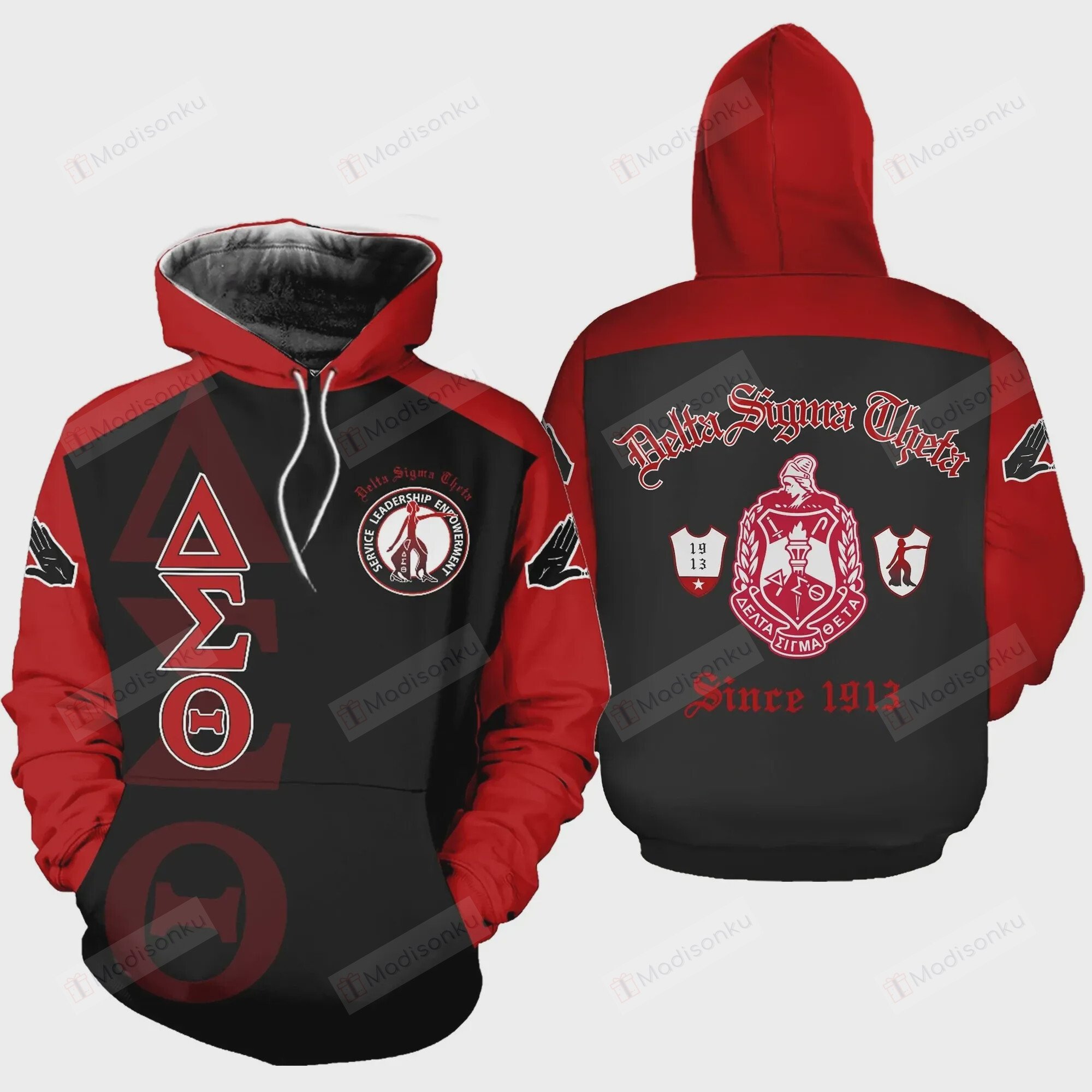 Africa Zone – Delta Sigma Theta In Mah Heart 3D All Over Printed Hoodie, Zip- Up Hoodie