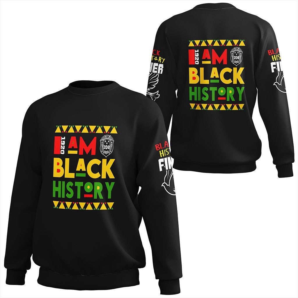 Sorority Sweatshirt – Black History Zeta Phi Beta Sweatshirt