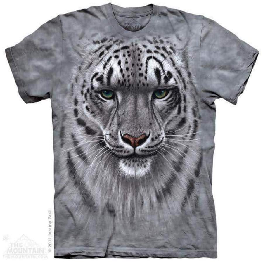 Snow Leopard Portrait Adult T-Shirt