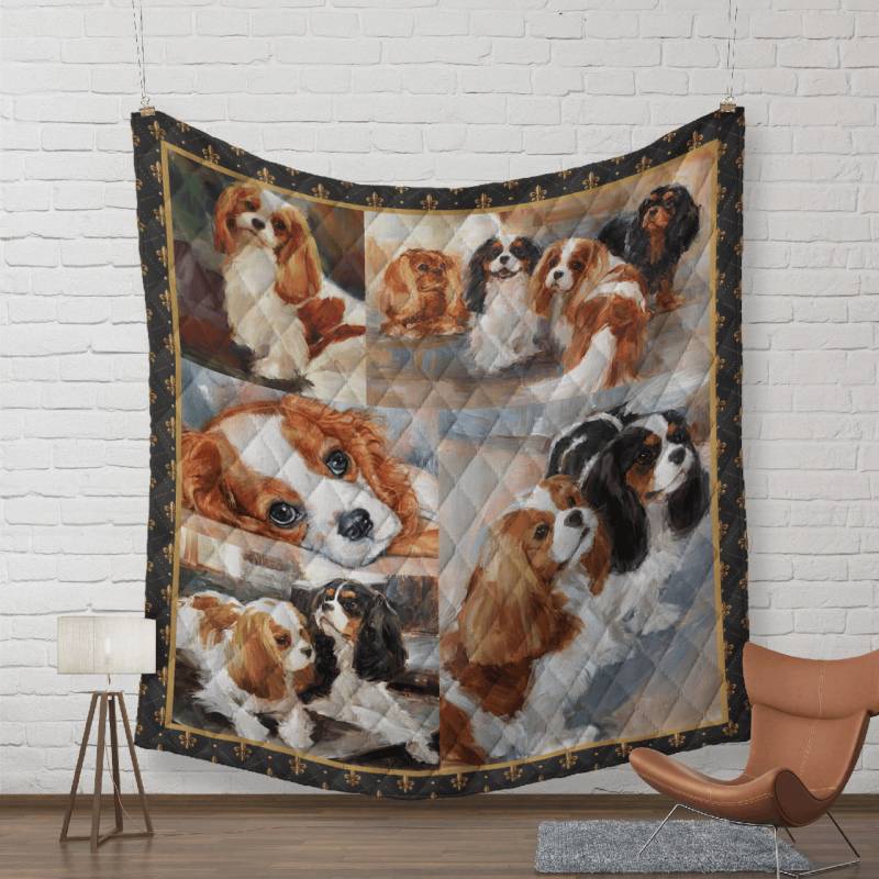 cavalier-king-charles-spaniel-dog-quilt-blanket-soirse