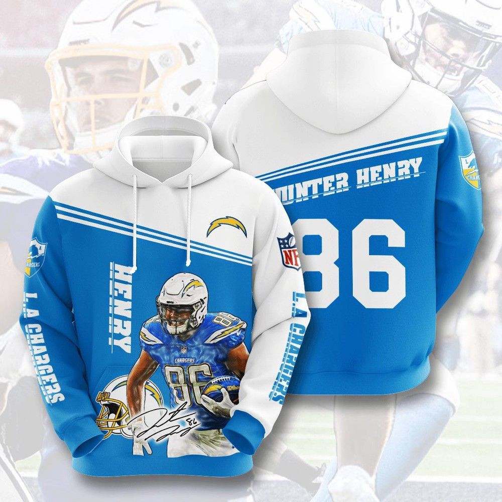 Hunter Henry Los Angeles Chargers Los Angeles Chargers 33 Unisex 3D Hoodie Gift For Fans