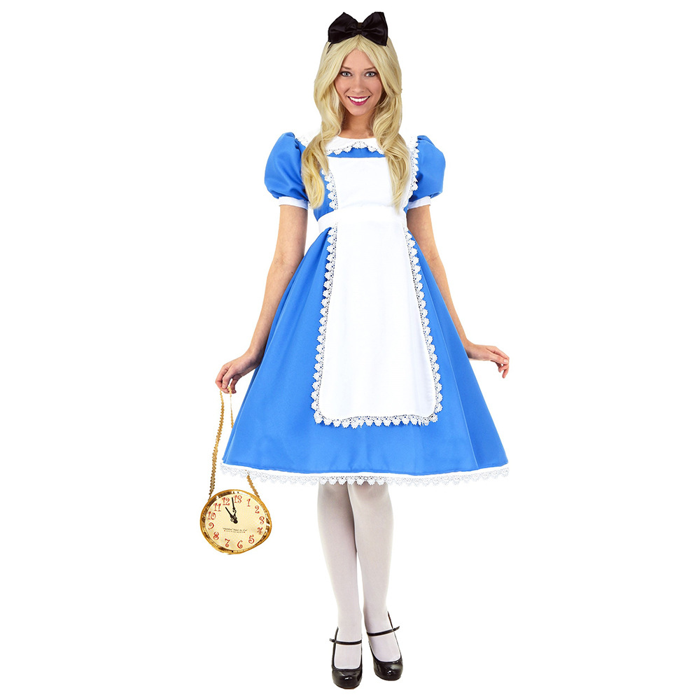 Adult Alice’s Adventures in Wonderland Cosplay Role-Playing Japanese Anime Maid Costume halloween costumes for women alx