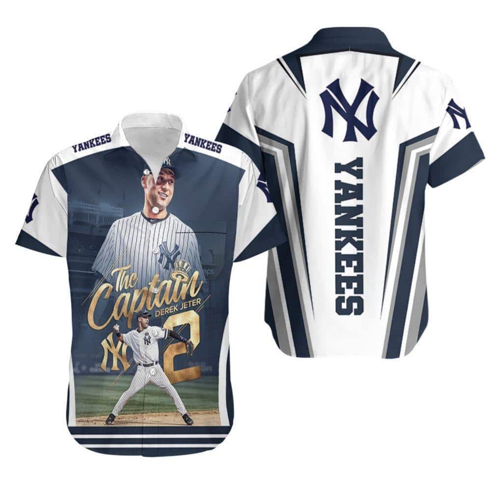 New York Yankees Captains Tribute Hawaiian Shirt