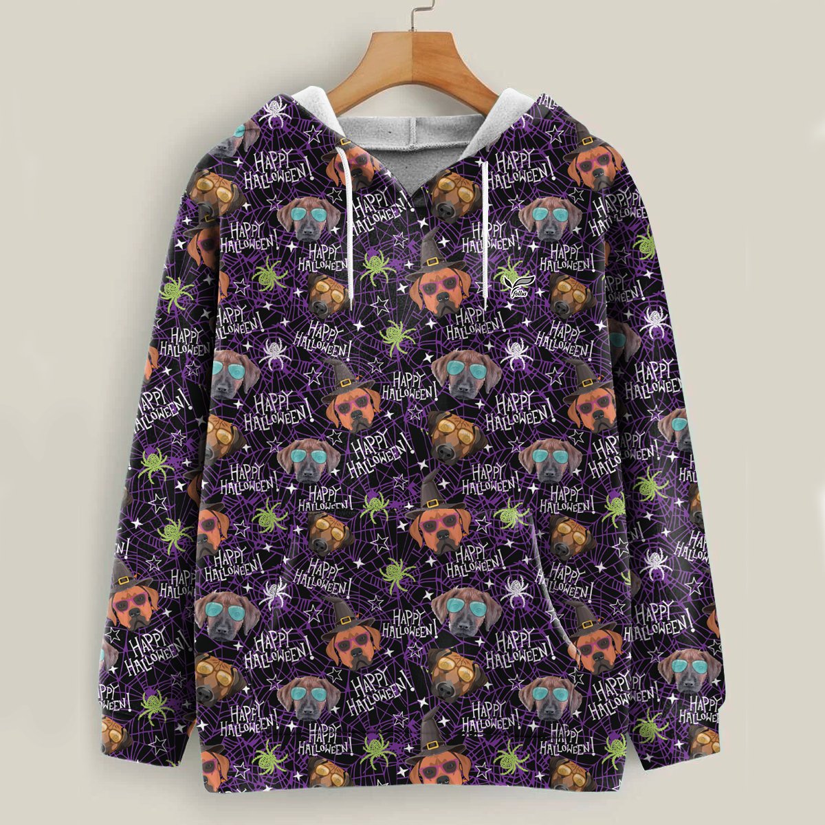 Having A Bootiful Night – Rhodesian Ridgeback Halloween Hoodie