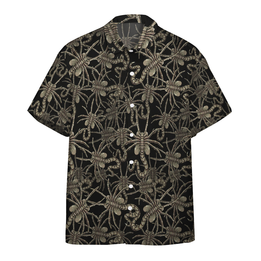 Gearhumans Alien Face Hugger Hawaiian Shirt Ha91121