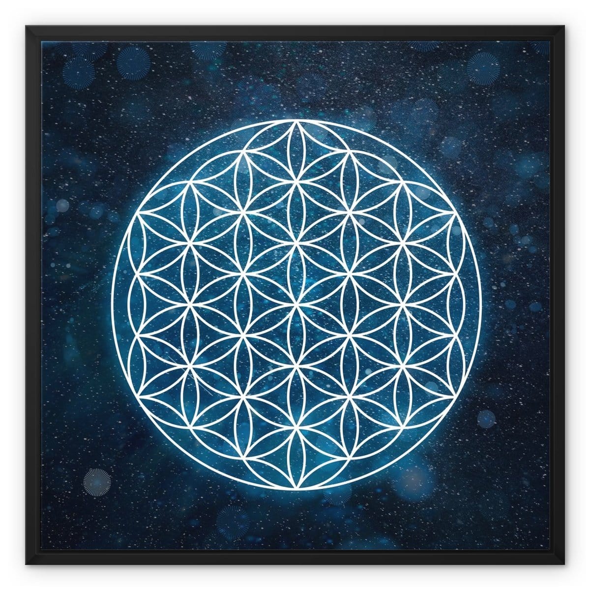 Flower Of Life (Kite) Framed Canvas
