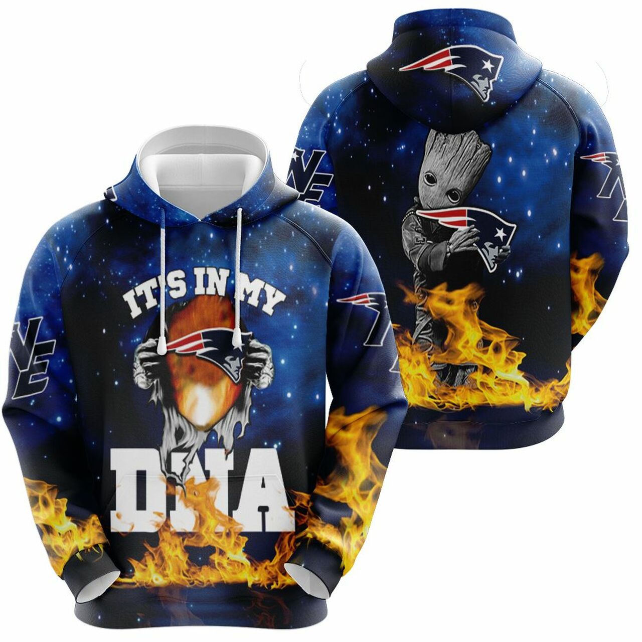 It My New England Patriots Dna Groot 3D T Shirt Hoodie Sweater Jersey Hoodie Model 1527