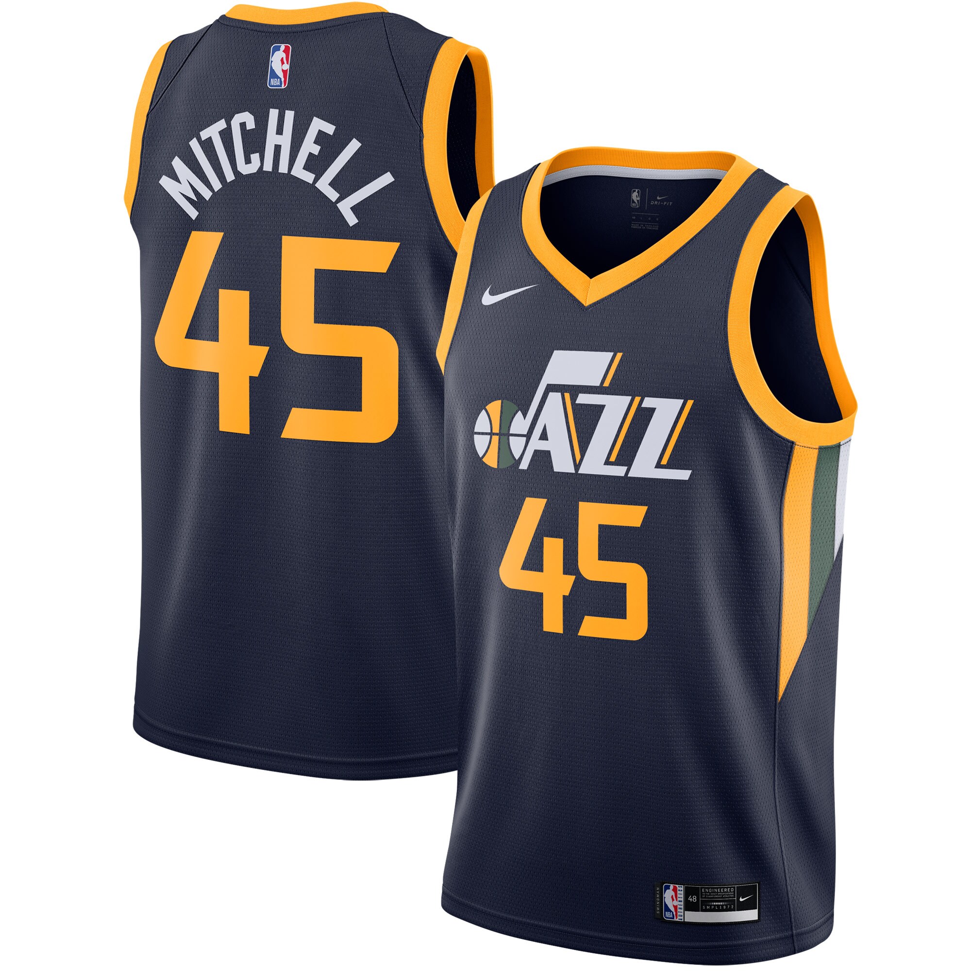 Donovan Mitchell Utah Jazz 2020/21 Swingman Jersey – Navy – Icon Edition