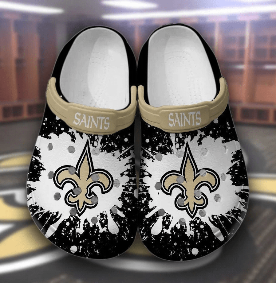 NFL New Orleans Saints Crocss Clogs Shoes Crocband Comfortable