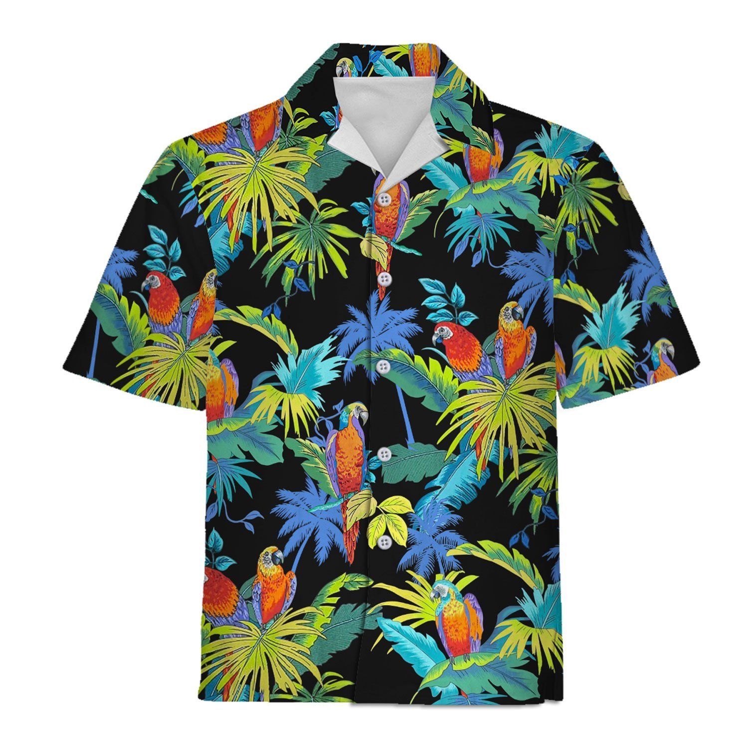 Max Payne’s Signature Tropical Parrots Hawaiian Shirt