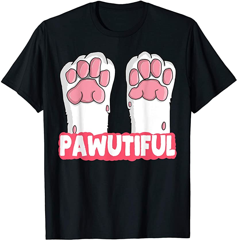 Cute Beautiful Cat Paws Pawutiful Kitten Meow Women Men Kids T-Shirt