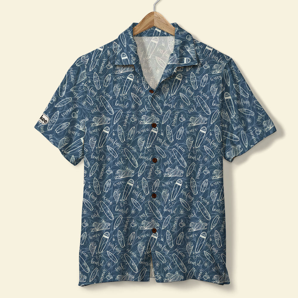 Surfing Hawaii Shirt Dark Blue Style Boards Ha101872