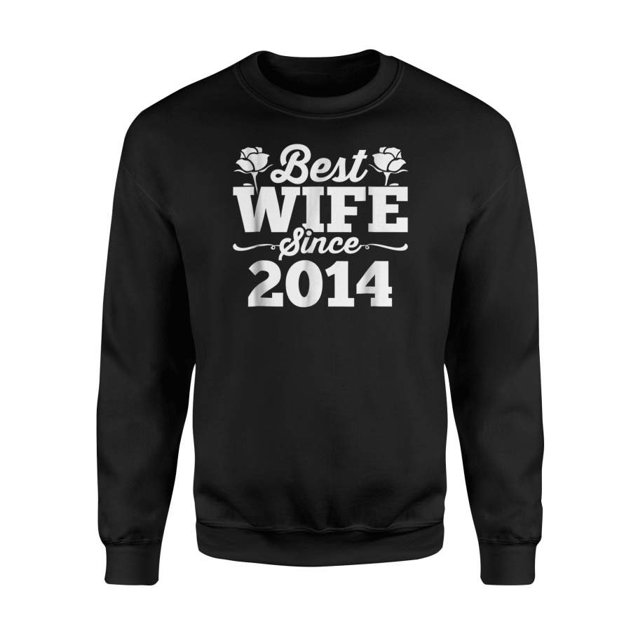 Best Wife Since 2014 Married Couple Anniversar Sweatshirt