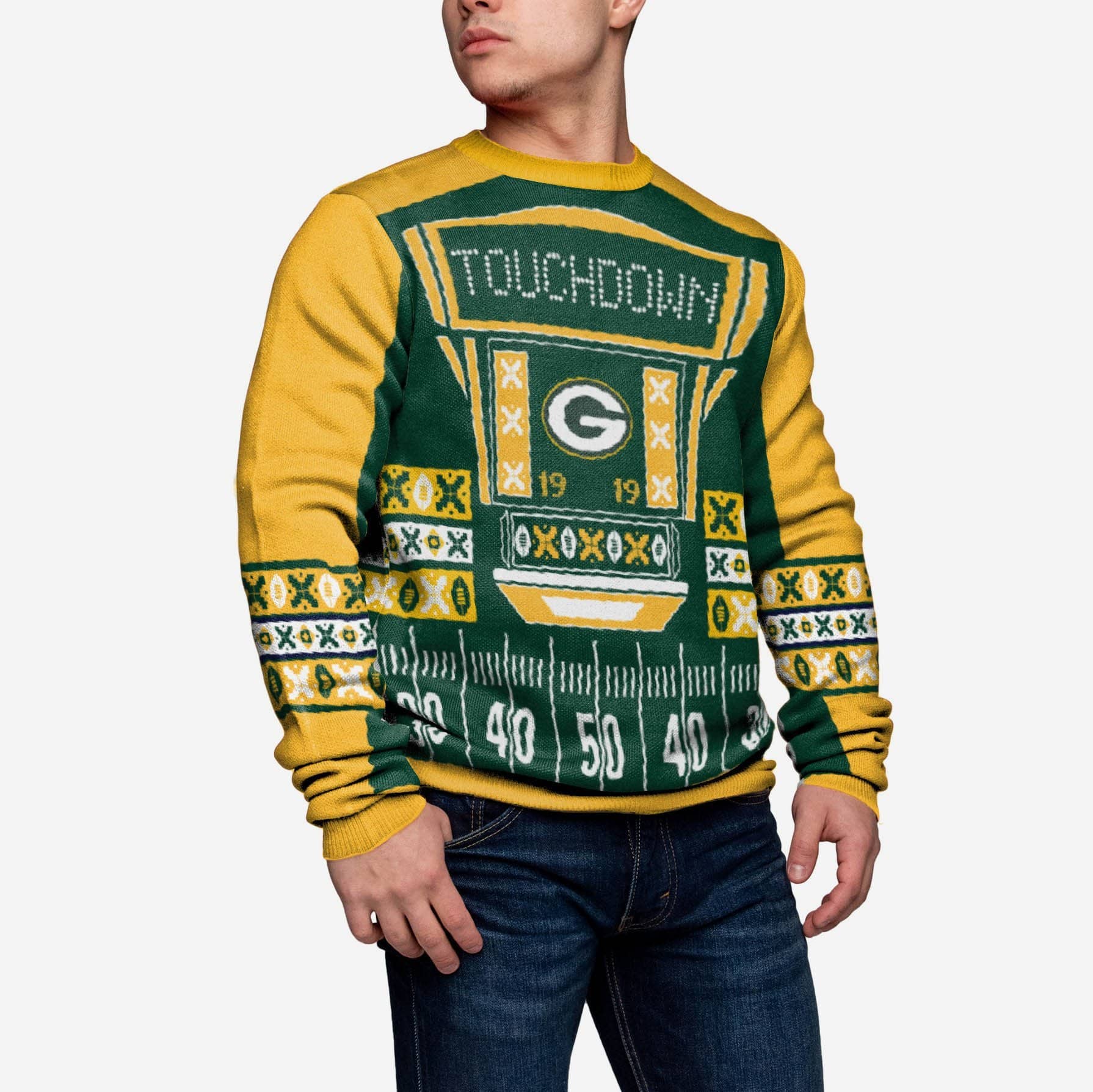 Green Bay Packers Ugly Light Up Sweater