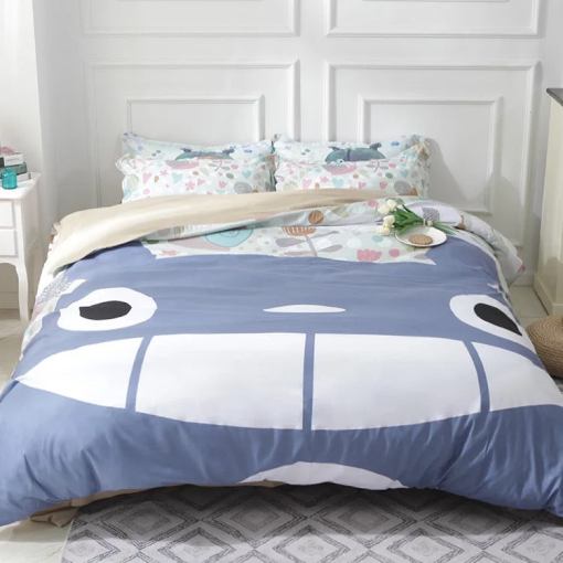 Tonari No Totoro 8 Duvet Cover Pillowcase Home Decor 3D Bedding Set 7058