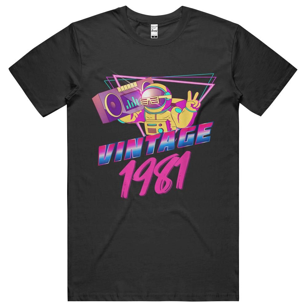 40th Birthday Gifts – Vintage 1981 Unisex Shirt