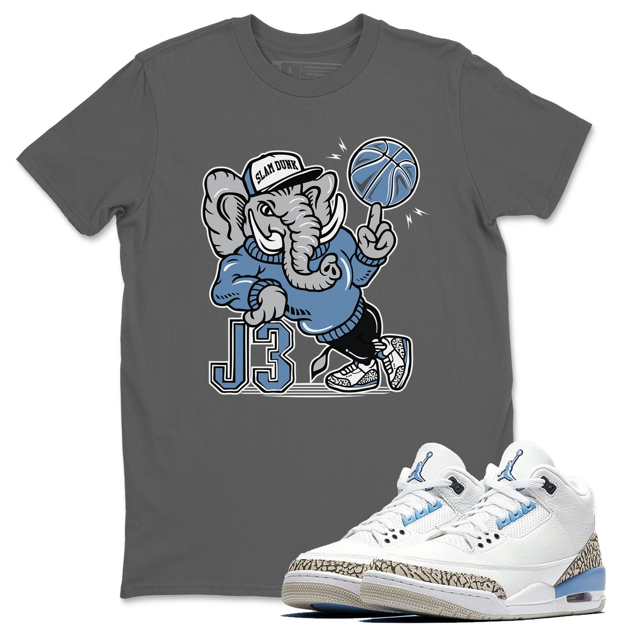 Aj3 Elephant Cool Grey T-Shirt – Air Jordan 3 Valor Blue “Unc