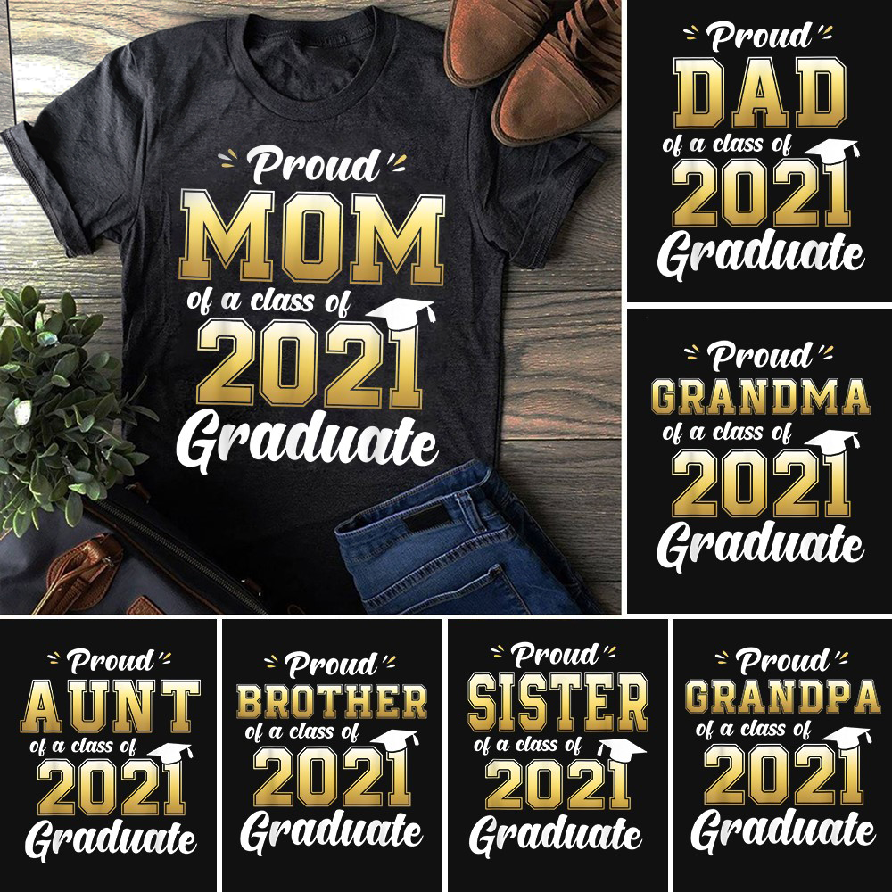 Proud Grandpa of a Class of 2021 Graduate Shirt Senior