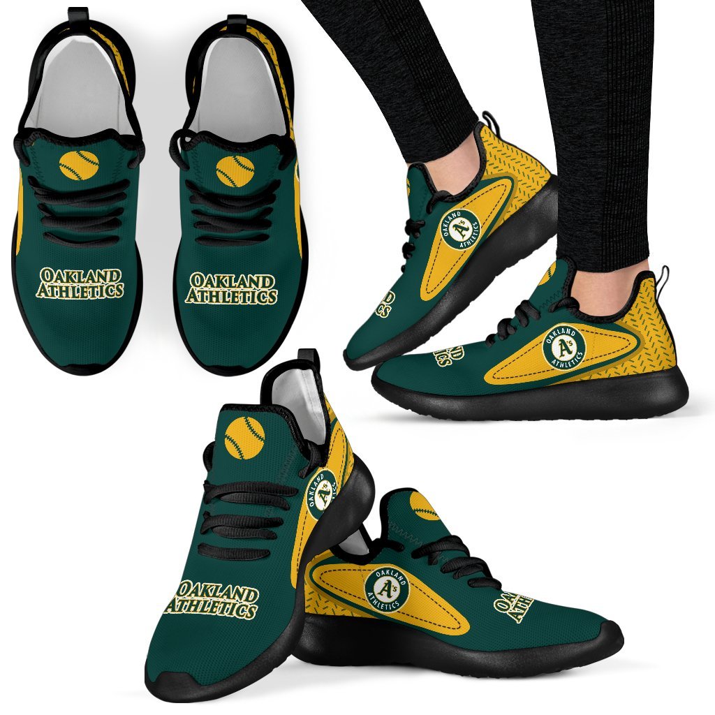 Colorful React Oakland Athletics Mesh Knit Sneakers