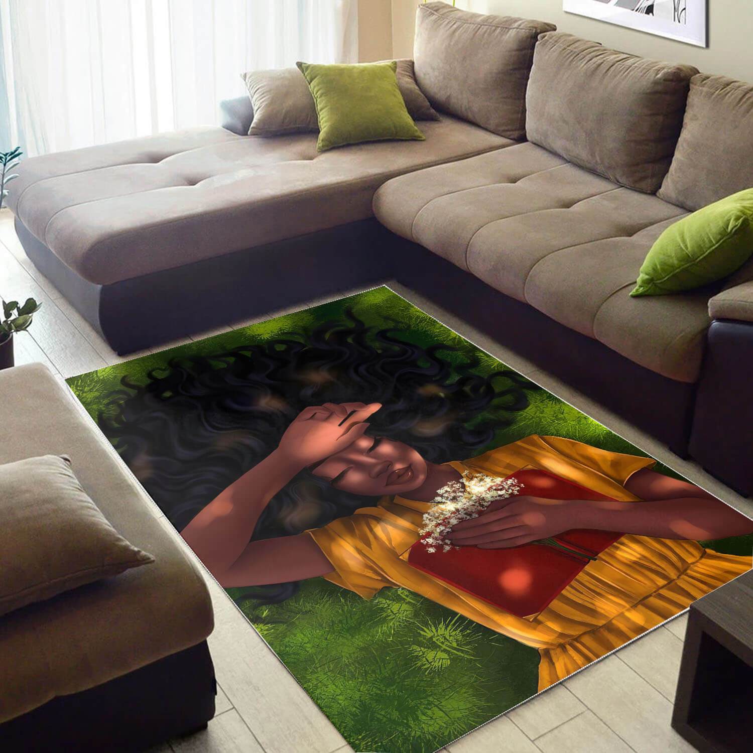 African American Area Rugs Pretty Afrocentric Lady African Carpet African Themed Decorating Ideas BPS29620