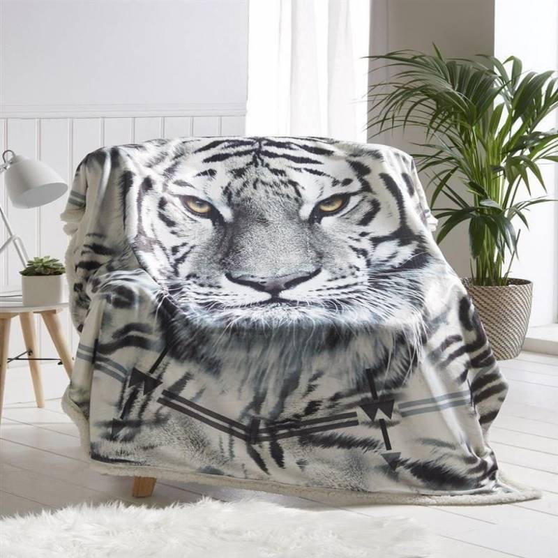 Animal Christmas Leopard CLA1712807F Sherpa Fleece Blanket