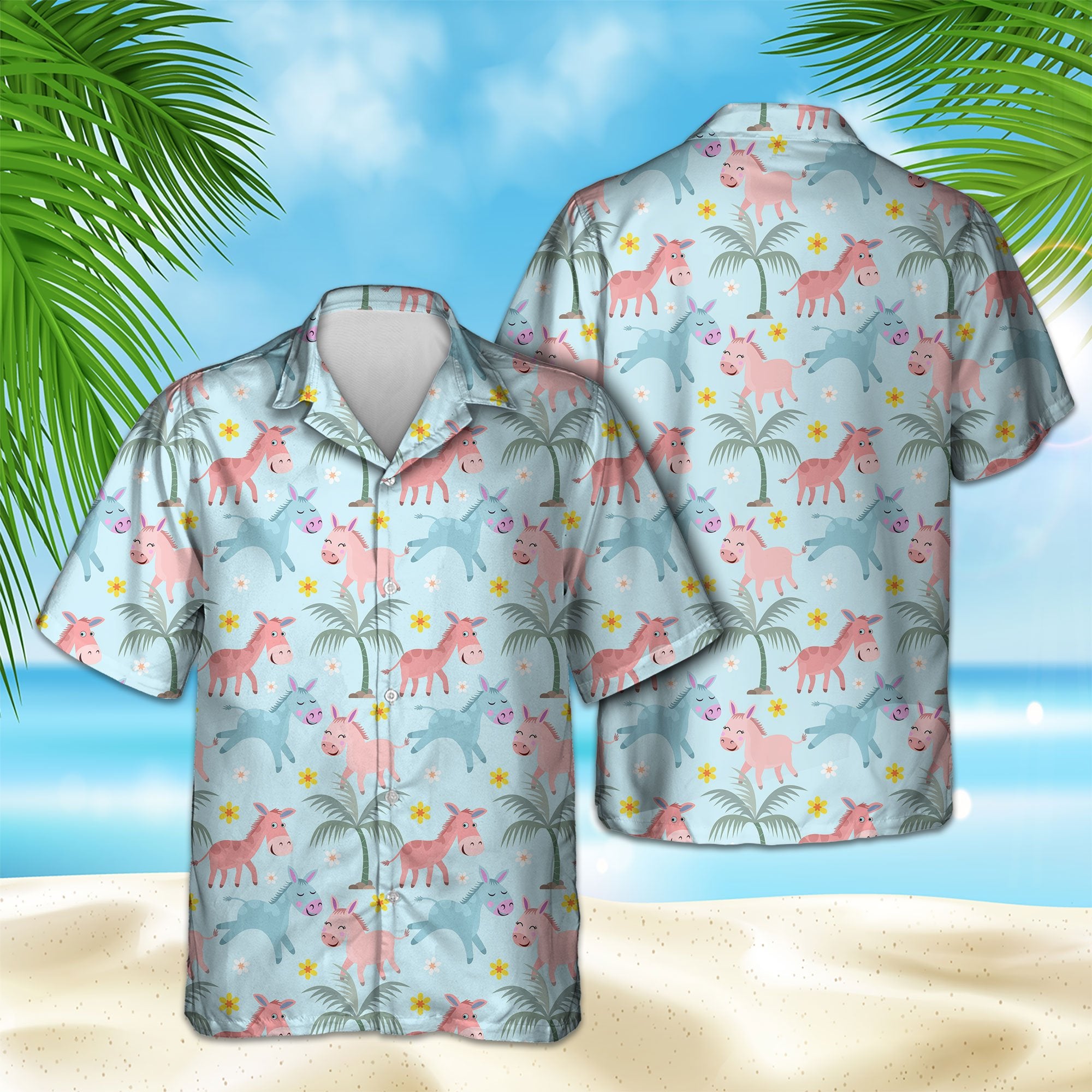 Cute Horse Colorful Hawaii Shirt Ha60940