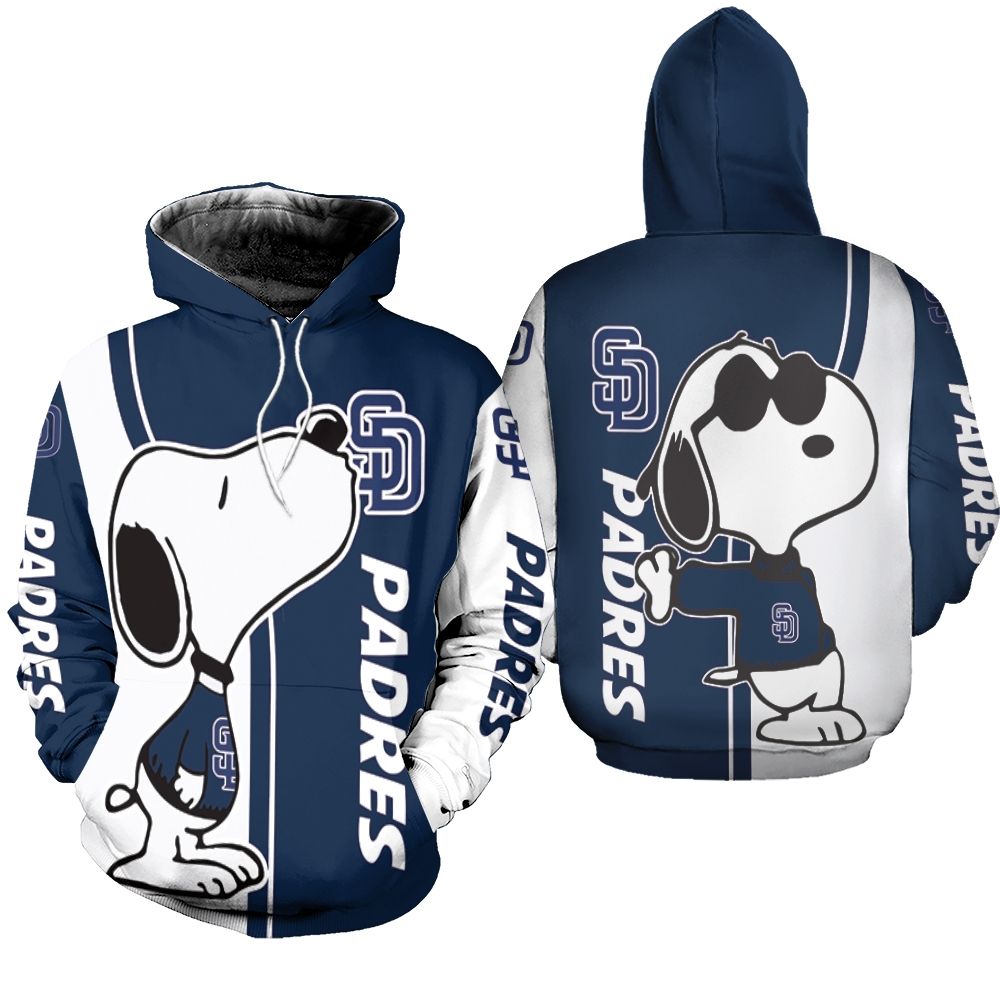 San Diego Padres Snoopy Lover 3D Printed Hoodie