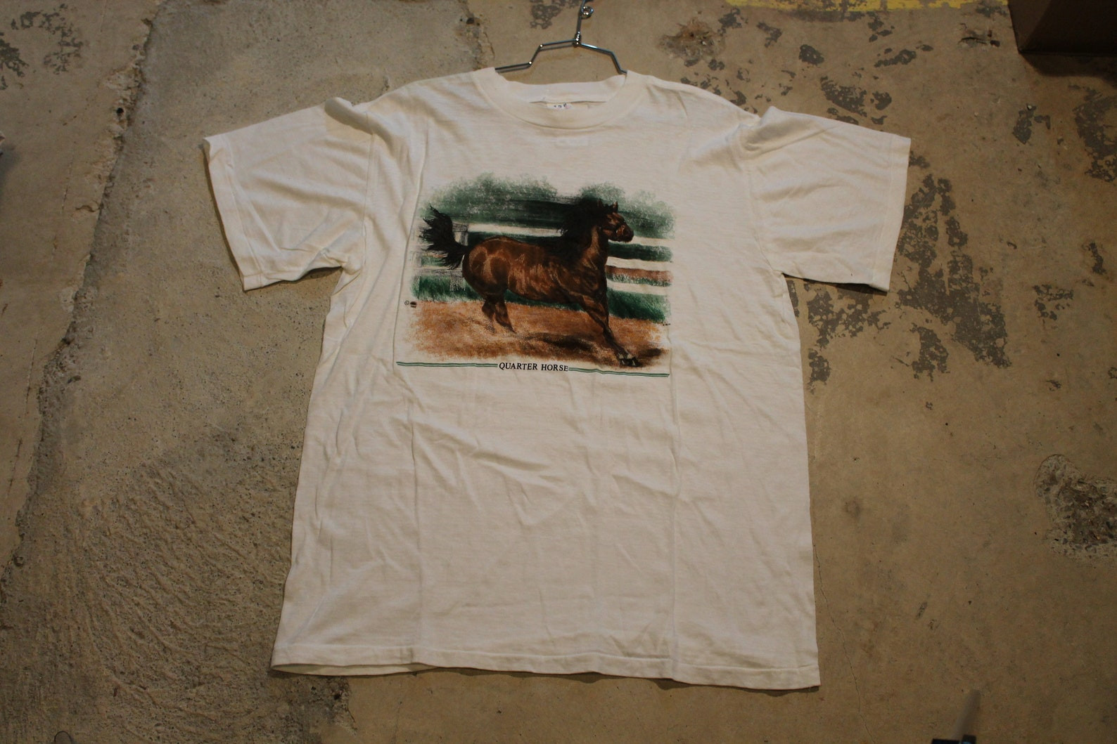 Vintage T Shirt  Quarter Horse  Farm Animal Graphic  Competition  80S  90S  Streetwear Fashion