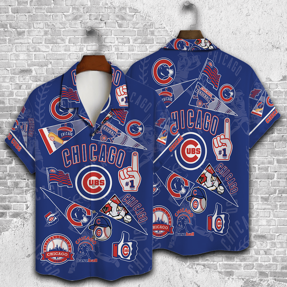 Chicago Cubs 2023 3D Print Hawaiian Shirt V1