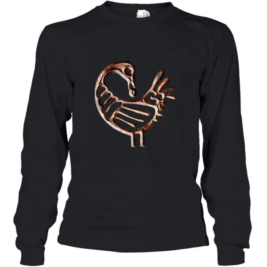 Sankofa Bird Adinkra African Art Asante Afrikan Diaspora shirt Long Sleeve T-Shirt