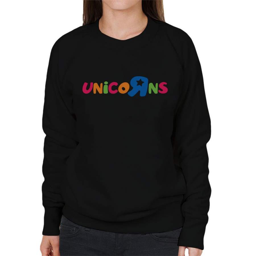 Unicorns Toys R Us Logo Mix Women’s Sweatshirt