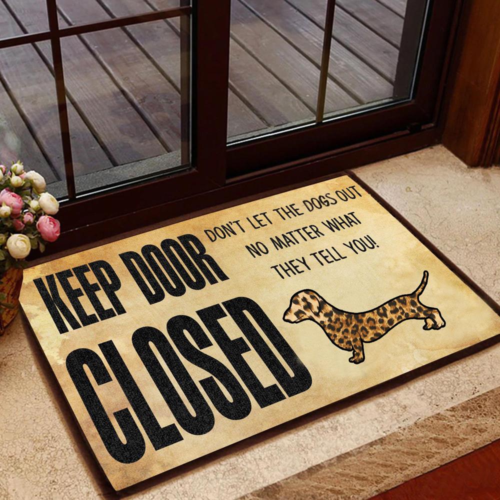 Keep Door Closed – Dachshund All Over Printing Doormat Pre2372