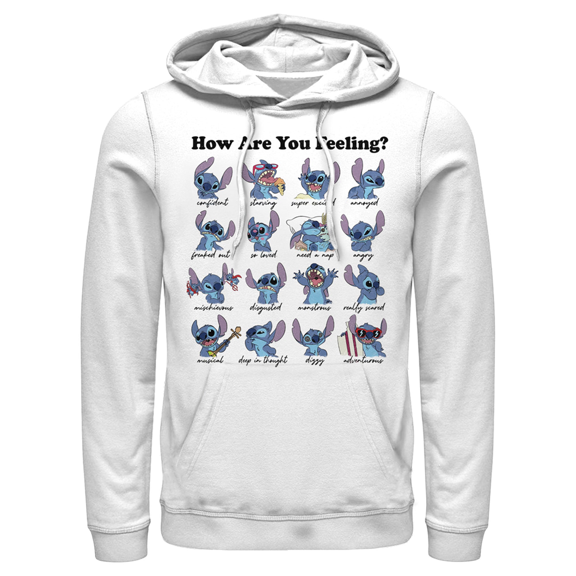 Men’S Lilo & Stitch How Are You Feeling Pull Over Hoodie