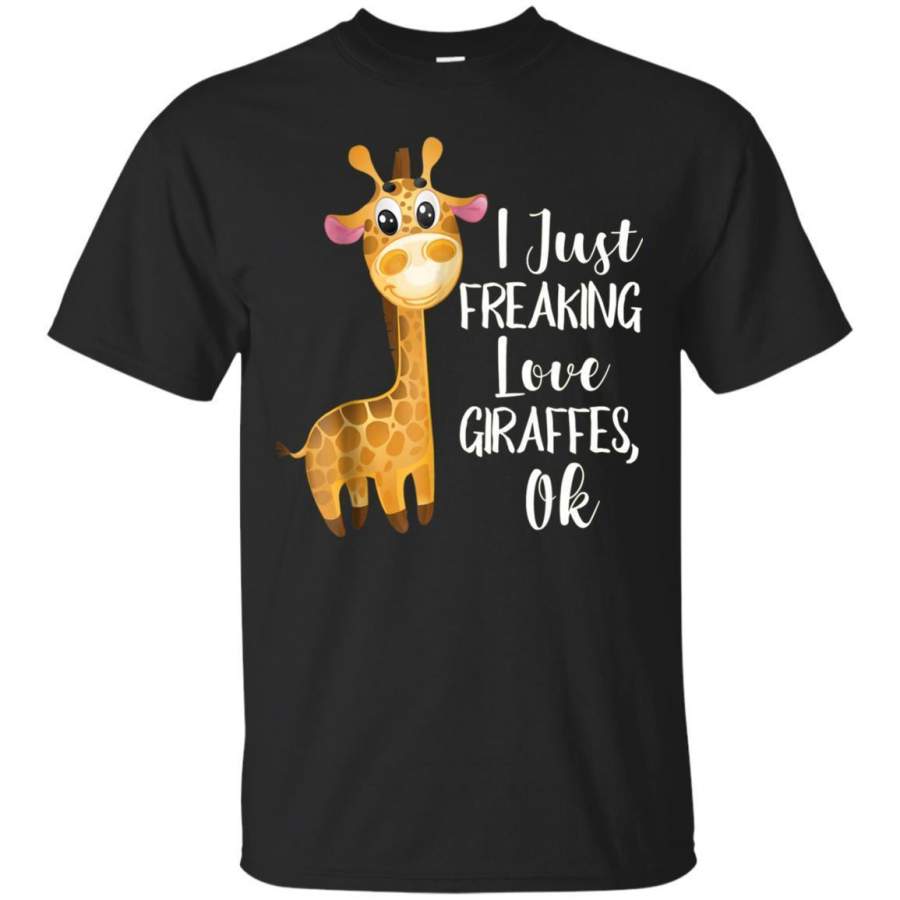 AGR Funny I Freaking Love Giraffes Tshirt Giraffes Lovers Gift Jaq T-shirt