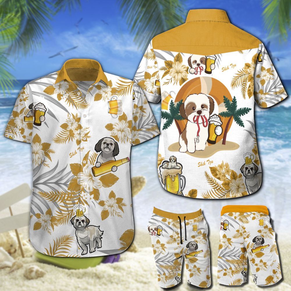 Shih Tzu Beer Hawaii Shirt 202 Ha96660