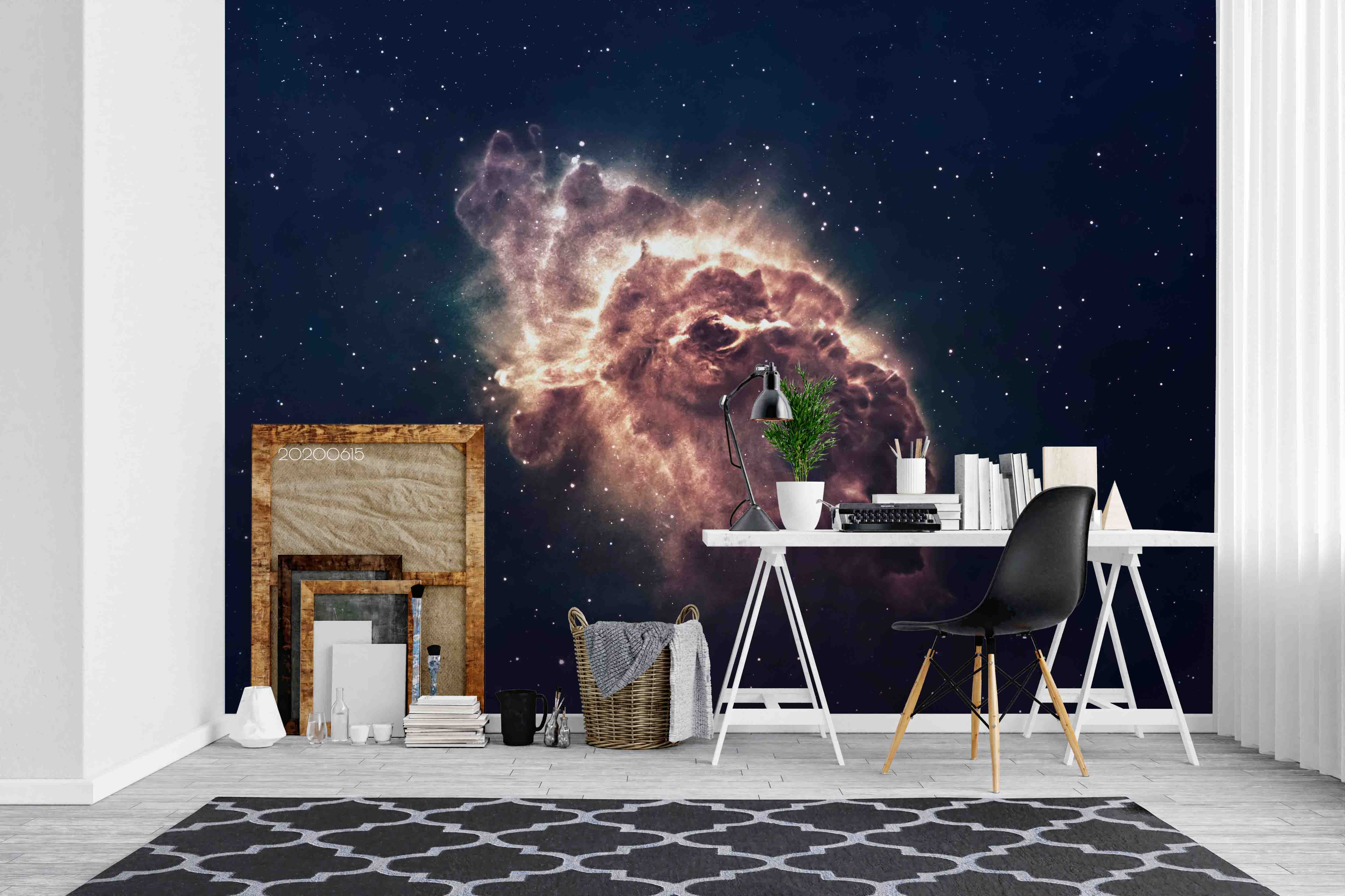 3D Space Exploded Nebula Wall Mural Wallpaper Lxl 80