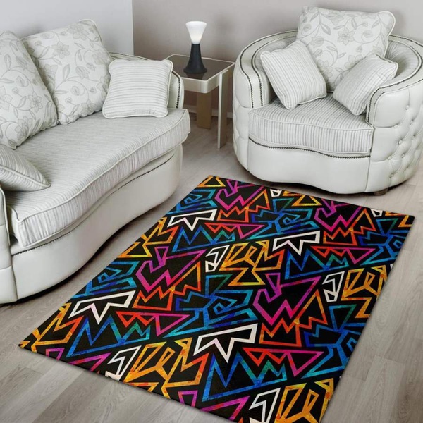 Geometric Print Area Rug