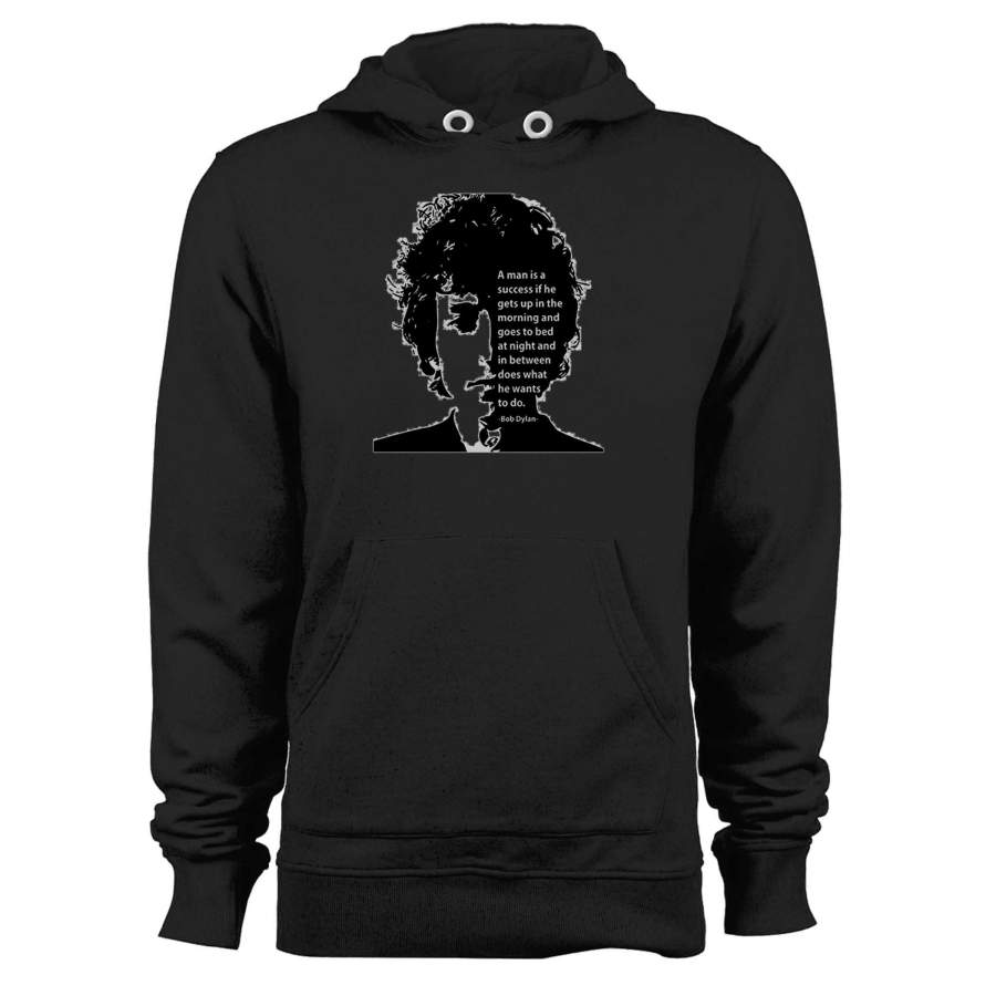 A Man Is A Success If He Gets Up In The Morning Unisex Hoodie