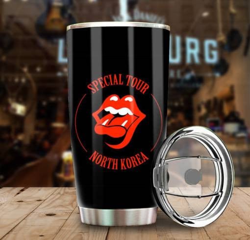 Rolling Stones Merch Special Tour North Korea Tumbler Cup