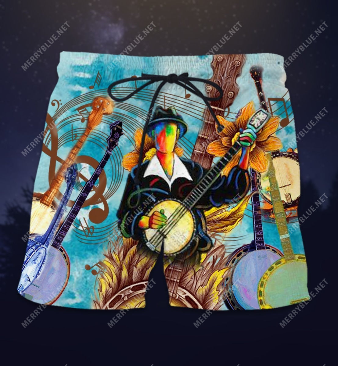 Cheerful Melodies From Banjo Unisex Hawaii Shorts Ha32542