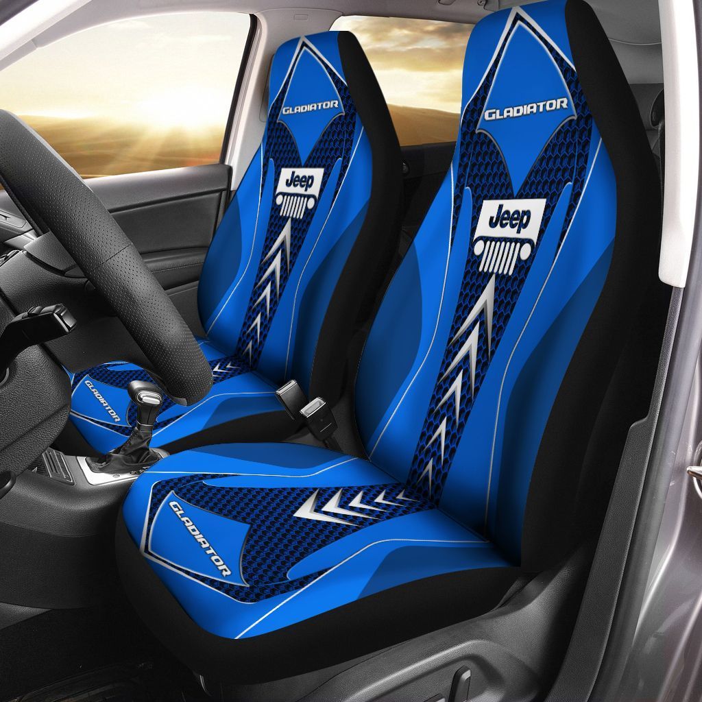 Jeep Gladiator Ttt-Ht Car Seat Cover (Set Of 2) Ver 1 (Blue)