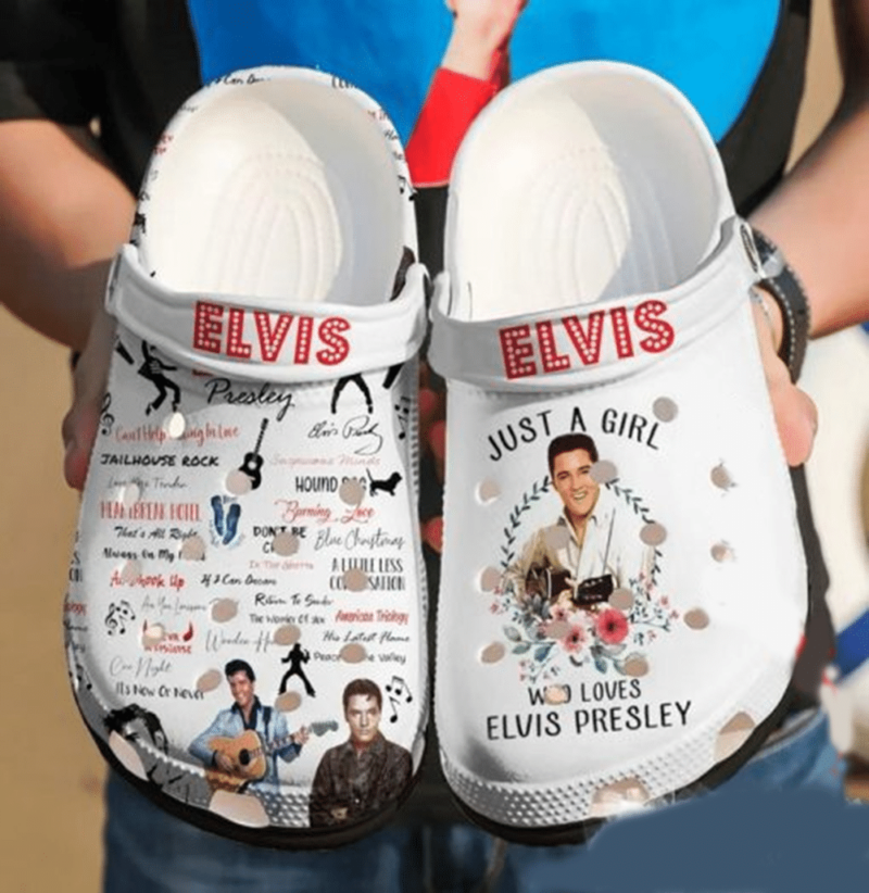 Waybackapparel Elvis Presley 3D Crocband Clog