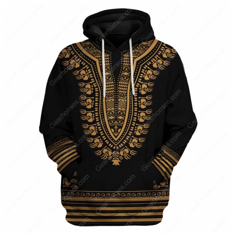 Gold African Dashiki Shirt