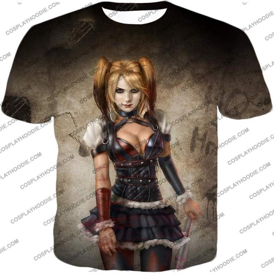 Hot Blonde Harley Quinn Awesome HD Graphic T-Shirt HQ021