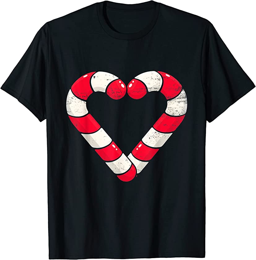 Christmas Sweets Candy Canes Heart Xmas Holidays Santa T-Shirt